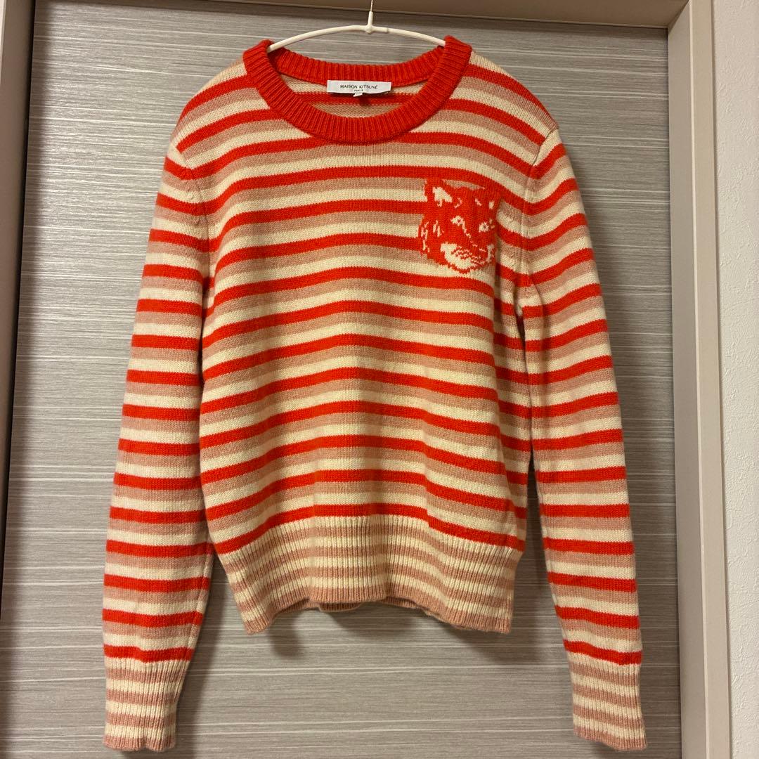 【美品】MAISON KITSUNÉ ストライプセーター S