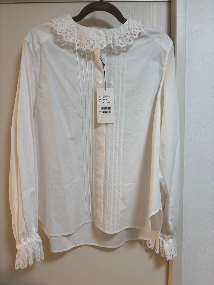 新品タグ付き　シンゾーン THE SHINZONE フリルカラーレースブラウス