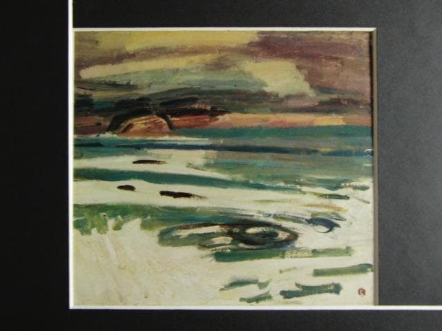 小糸源太郎、【鳴門】、新品高級額 額装付、年代物・希少画集画、状態良好