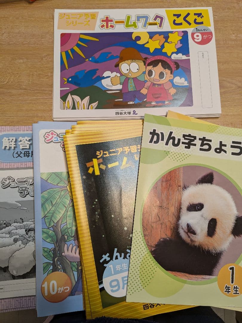 【最終値下げ】四谷大塚　ジュニアシリーズ　１年　9月から1月　ホームワーク
