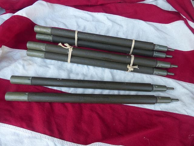 1968” 米軍実物 ナム戦 デッド!　テントポール　8本セット 軍幕