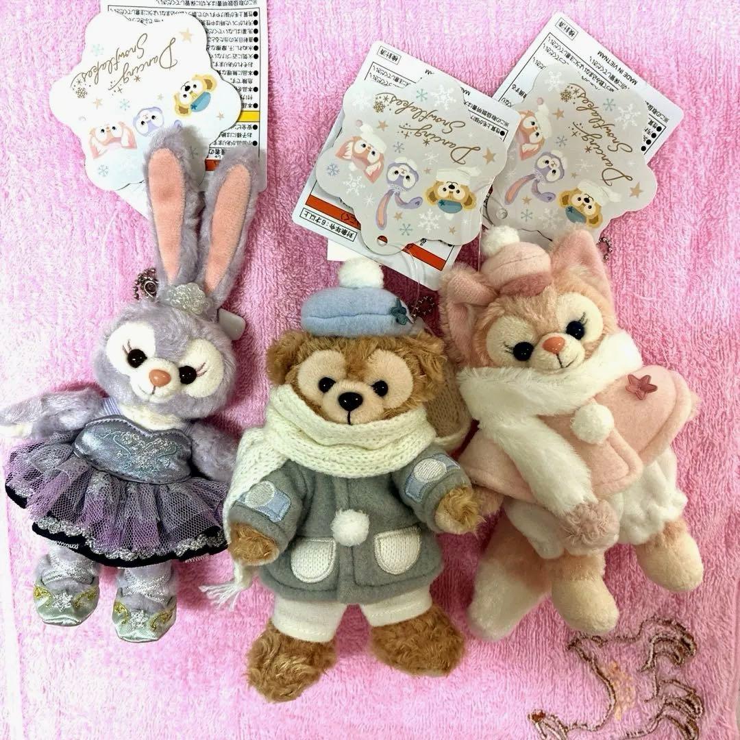 ♡ダッフィー♡ステラルー♡リーナベル♡♡ダンシングスノーフレークス♡タグ三枚♡
