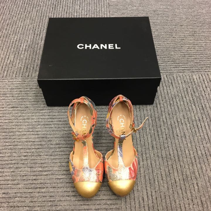 希少　美品　CHANEL シャネル　ヒール　ハイヒール　レディース