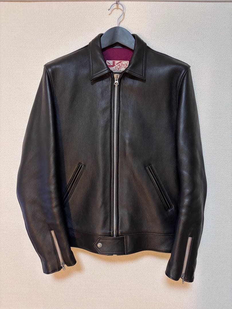 [美品]ADDICT CLOTHES（アディクトクローズ）AD-01 シープ40 ADDICT CLOTHES アディクトクローズ AD-01 CENTER-ZIP JACKET SHEEP