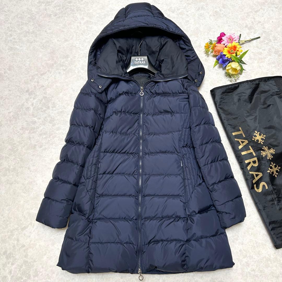 未使用級 タトラス ポリテアマ POLITEAMA ダウンコート ネイビー 01