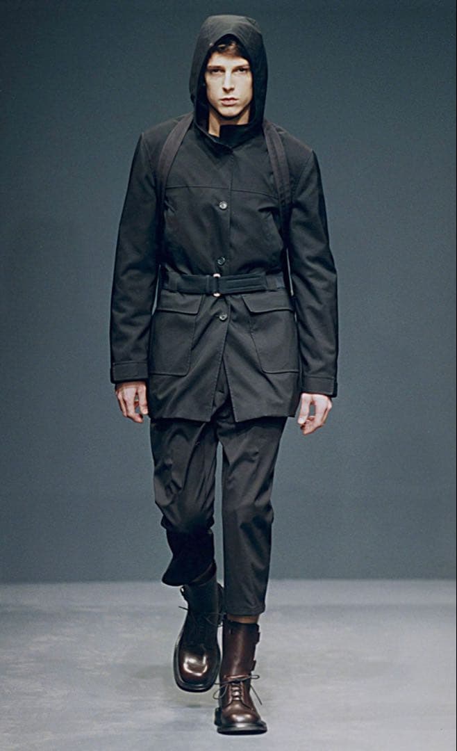 n*様 PRADA 1999AW belted hooded coat PRADA 1999AW belted hooded coat - メルカリ