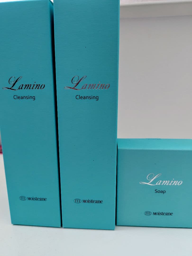 モイスティーヌラミノクレンジング2本、ラミノソープ1点セット