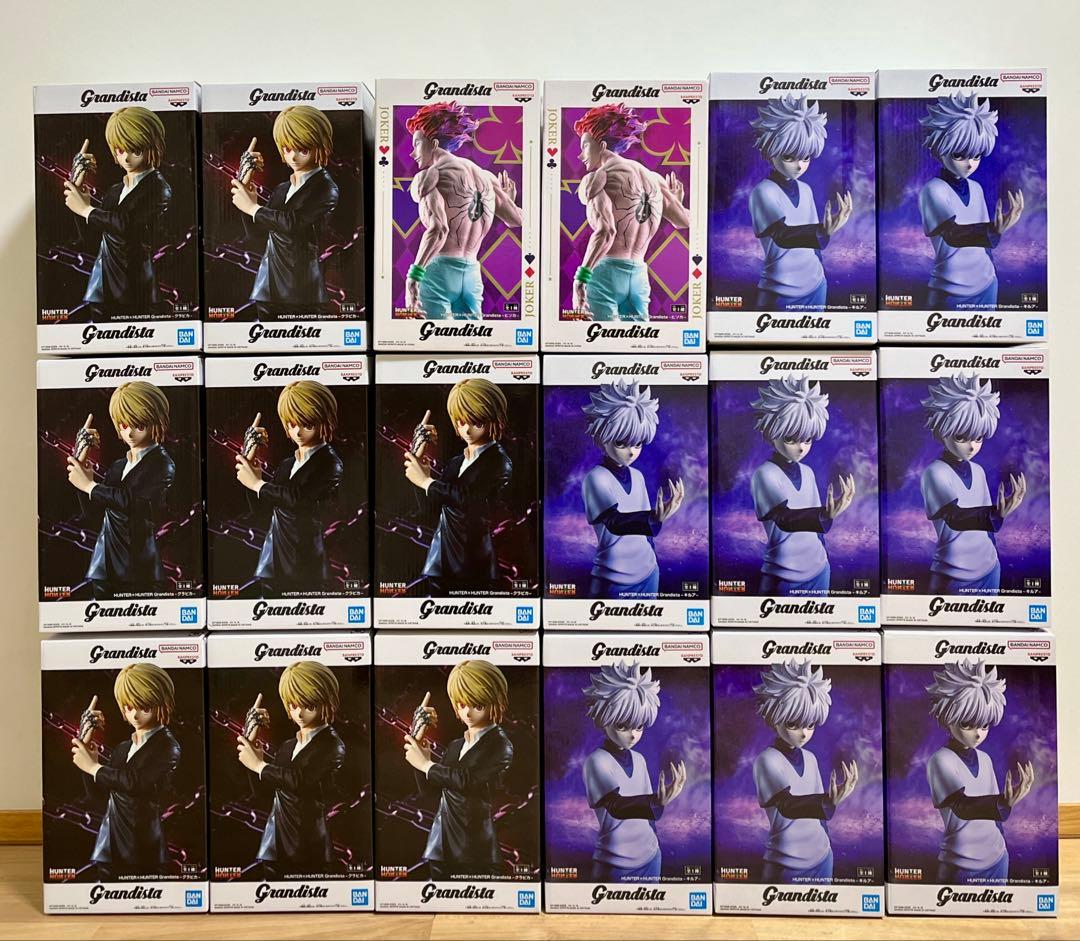 HUNTER ×HUNTERグランディスタ　ヒソカ&クラピカ&キルアセット18体