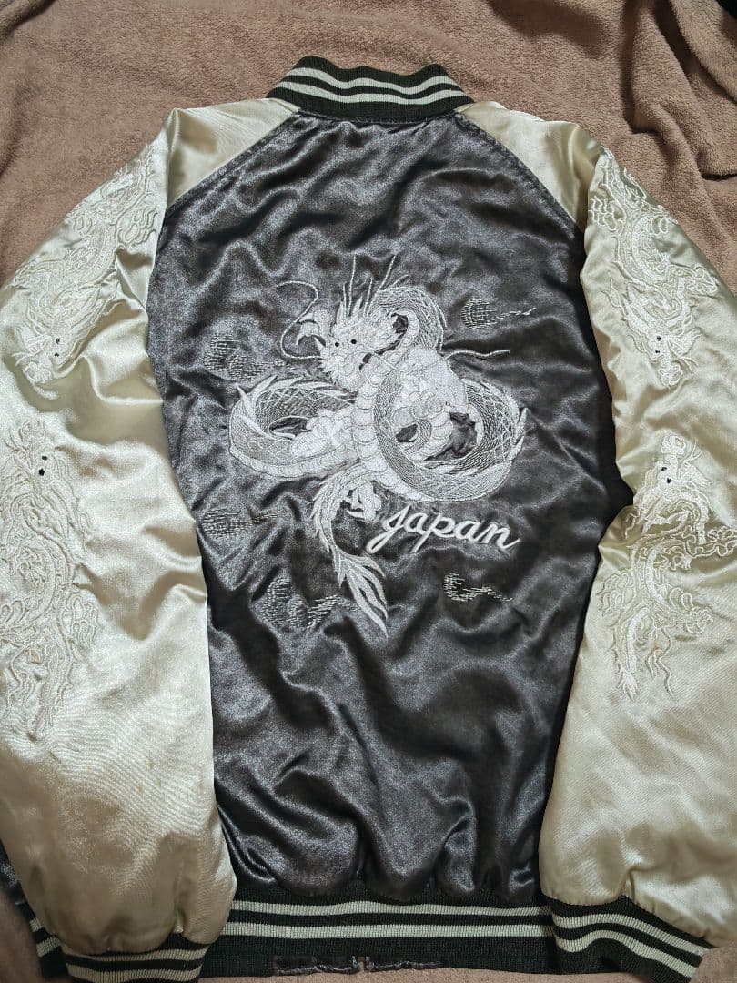 JUNGLE STORM シルバー龍日本限定 スカジャン vintage サテン
