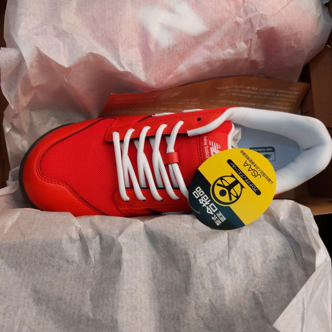 安全靴 PL-331 レッド+ホワイト 27.5 EEE