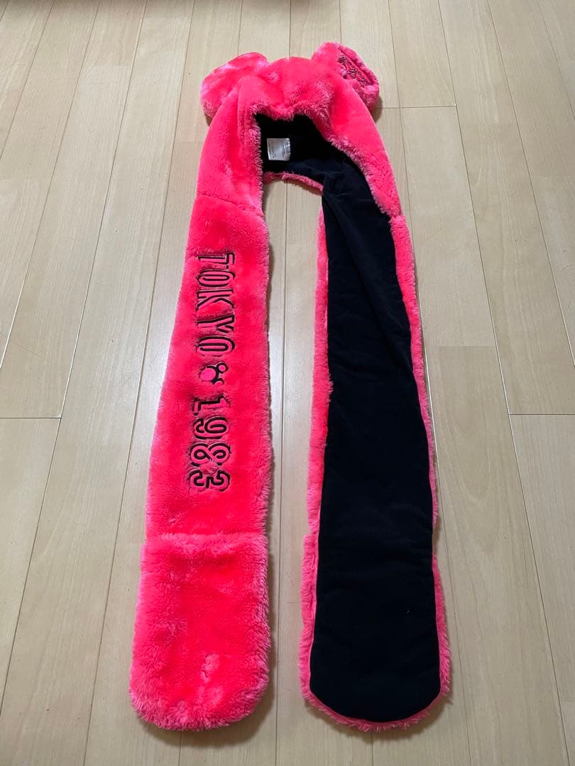 ディズニー35周年 ファンキャップ 手袋付き帽子 マフラー付き帽子