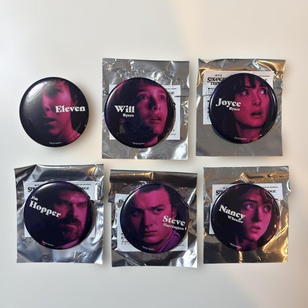 ストレンジャーシングス 東京コミコン2022 缶バッジ 6個セット