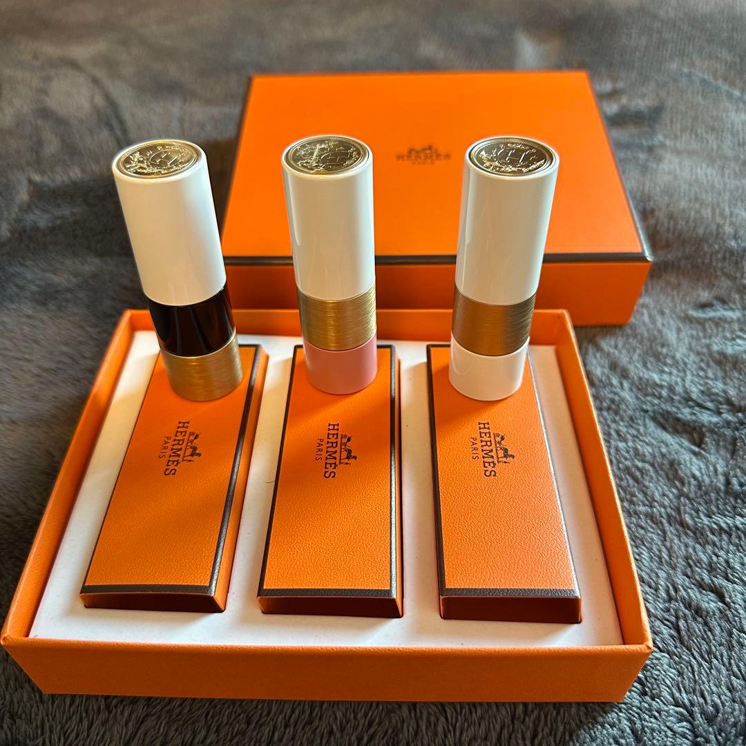 HERMES 口紅 3本セット ギフトボックス付き