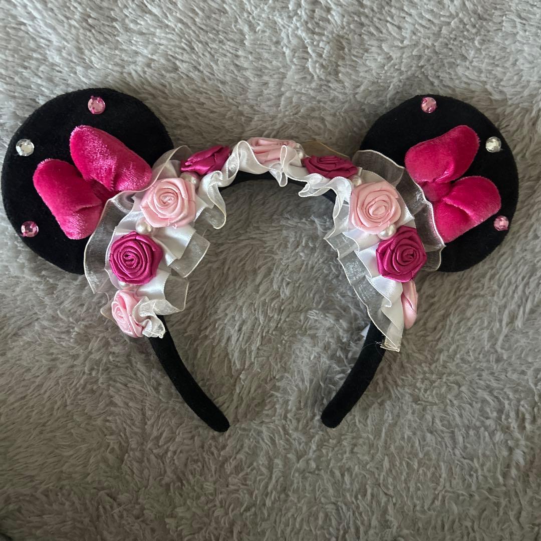 ミニー カチューシャ 薔薇 - メルカリ