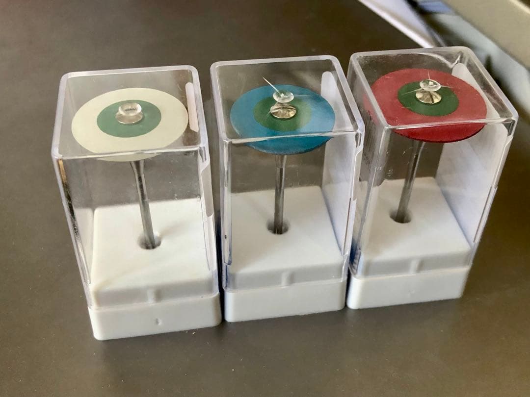 ダイヤモンドラバー3個セット 赤:荒青: 中荒　白: 艶出し