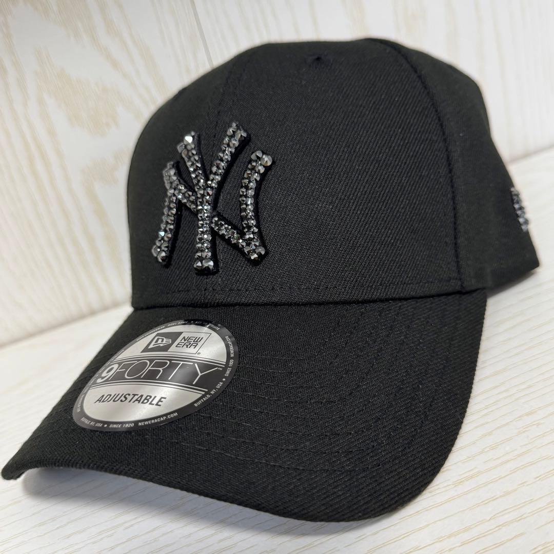 NEWERA デコキャップ スワロフスキー ニューエラ ブラック