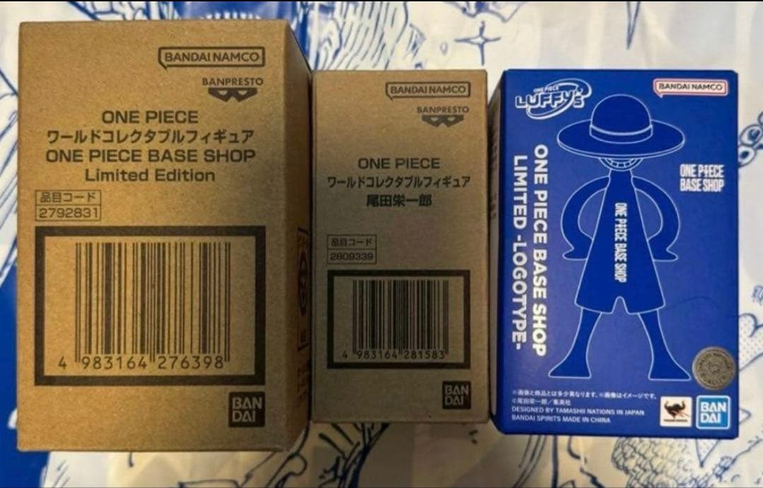 ONE PIECE BASE SHOP ワールドコレクタブルフィギュア3点