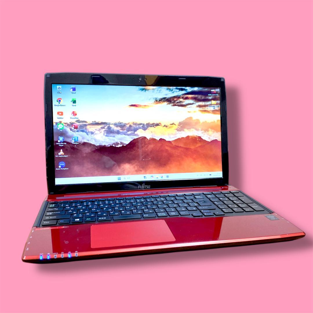 ヒロ✨オフィス2021✨快適SSD i3 メモリ8 ブルーレイ 富士通