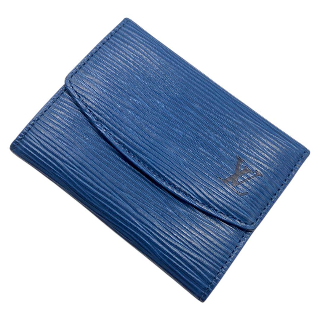良品●LOUIS VUITTON サーンプル エピ ケース 小銭入れ 青