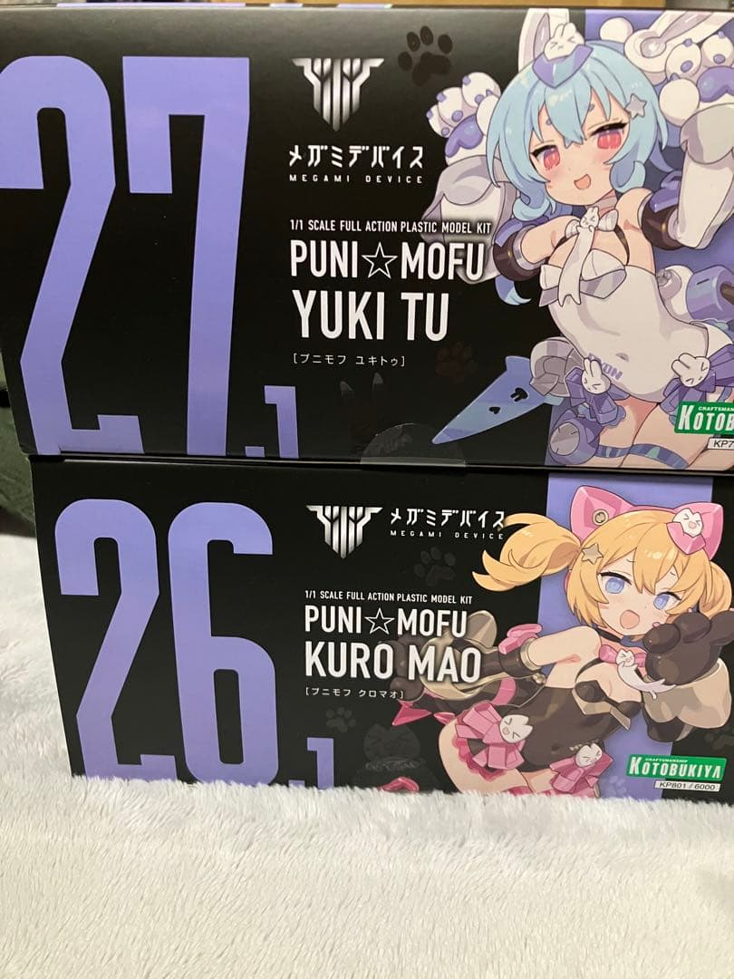 コトブキヤ　メガミデバイス　プニモフ　　クロマオ、ユキトゥセット 4月16日(水)より】PUNI☆MOFU黒マオご予約受付開始！｜コトブキヤ製品