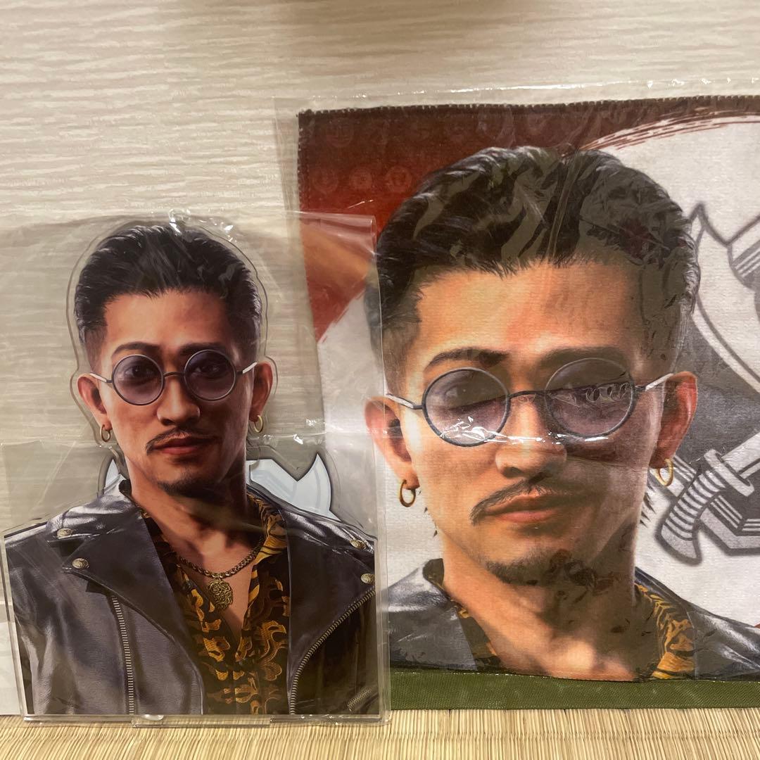 龍が如く レジェンドの極くじ 趙天佑 ビッグサイズアクスタ胸像 ハンカチ 新品