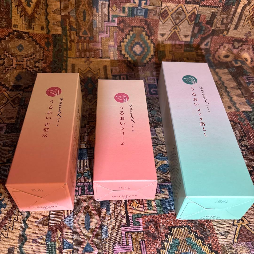 うるおい化粧水・クリーム・ジェル 3個セット