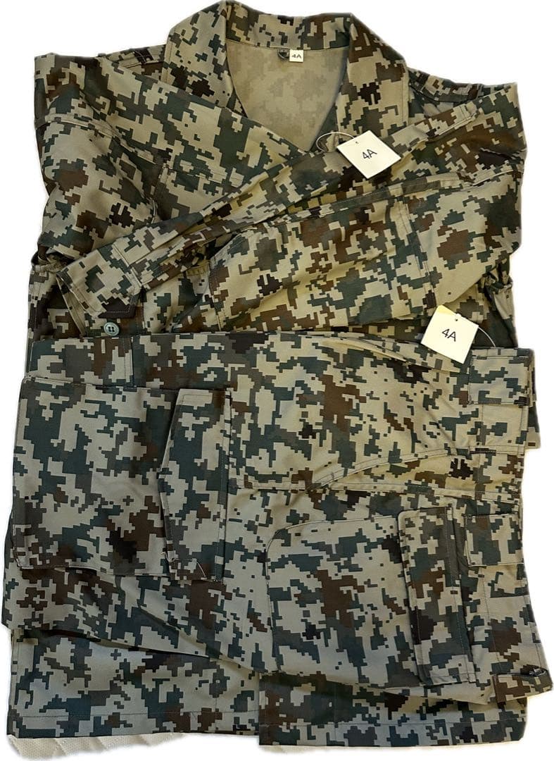 航空自衛隊　作業服上下　4Aサイズ　レプリカ ☆PX品 航空自衛隊 デジタル迷彩 作業服 EC リップストップ 上下セット