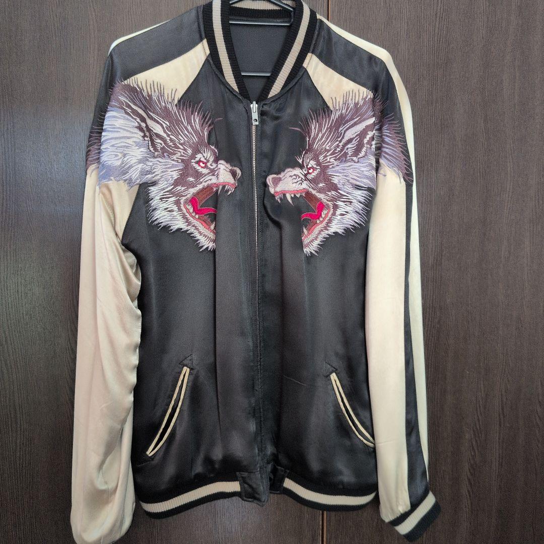 satori　狼刺繍 スカジャン Lsize