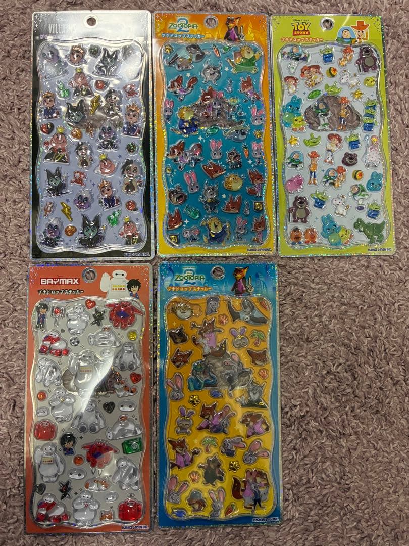 n*p様 プチドロップステッカー　ディズニー　5枚