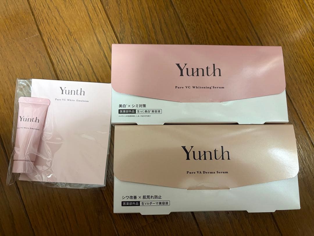Yunth 美容液 スキンケアセット 3点 Yunth（ユンス） 生VC美白美容液 28包入り 3個セット 生ビタミンC 生VC