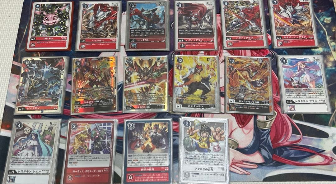 ジエスモンデッキ+デッキパーツ　デジモンカード