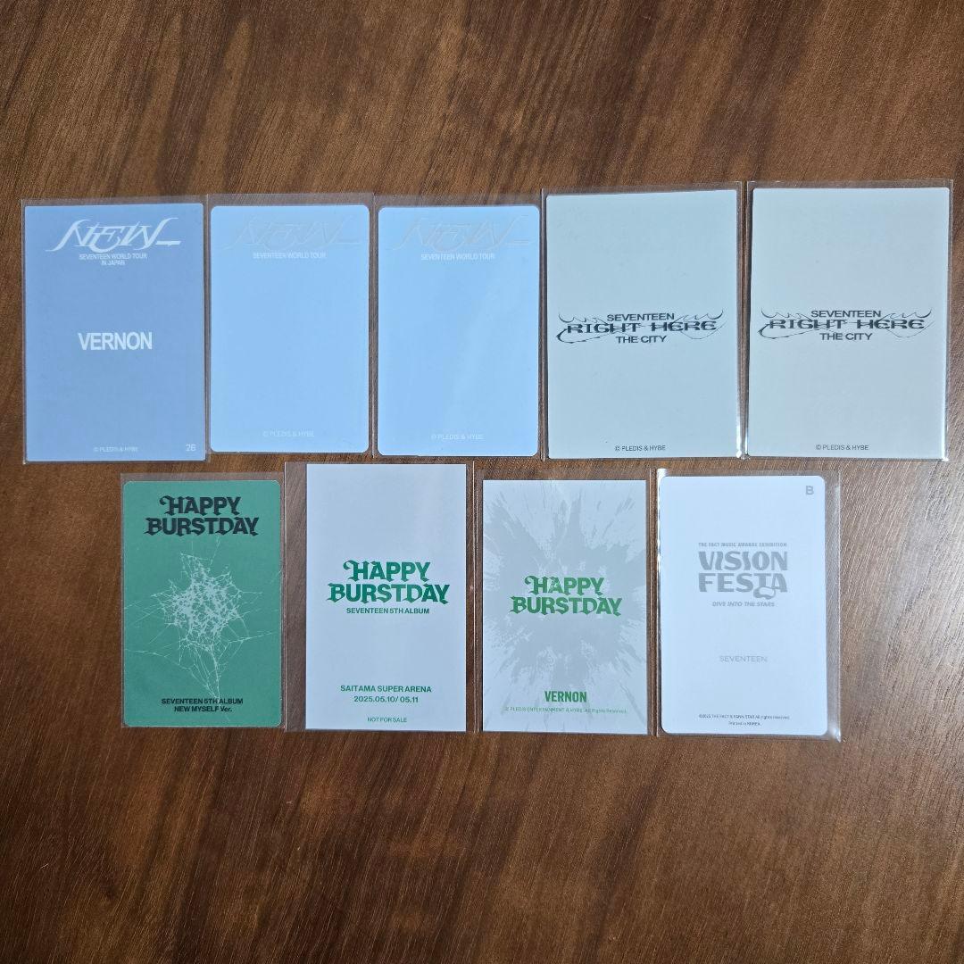 SEVENTEEN NEW_ オリジナルグッズ トレカ バーノン - メルカリ