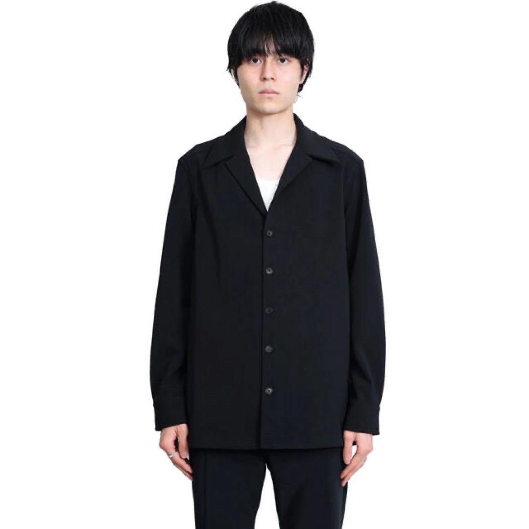 トップス CORNERSTONE 22ss black shirt jacket