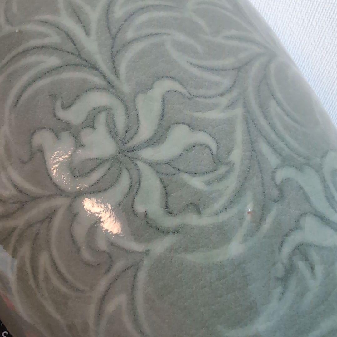 高麗青磁 白黒象嵌 朝鮮美術 梅瓶 骨董 陶芸 陶磁器 33.5cm高程 - メルカリ