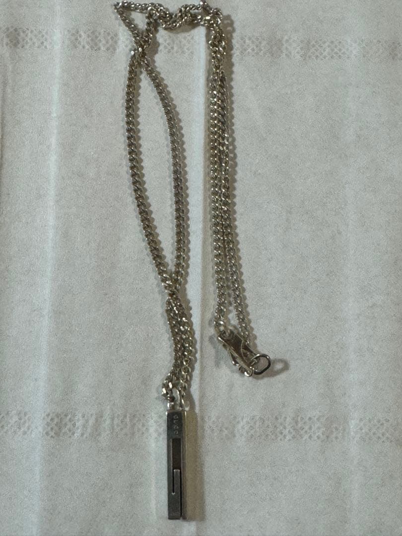 グッチ GUCCI ネックレス カットアウト　スクエア Gモチーフ 925