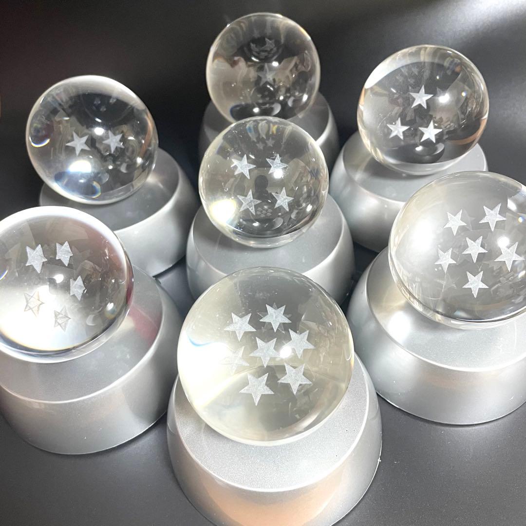 ドラゴンボール 七星球 7種セット ガラス製 台座付き 楽天市場】送料無料【実物大 超リアル 龍球 7点 セット コスチューム