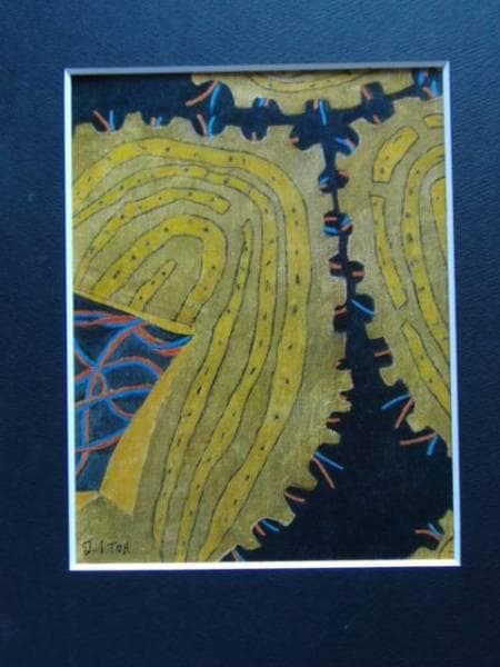 伊藤　久三郎、・、希少・額装用画集より、新品額装付、状態良好