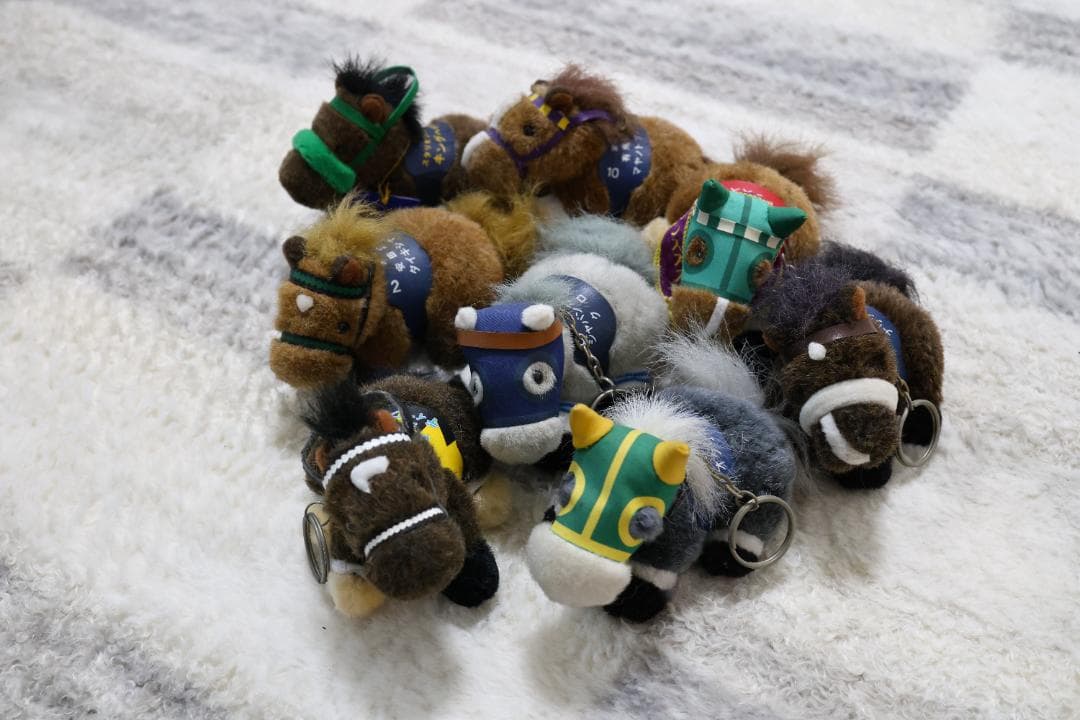 サイレンススズカ ほか　キーホルダーぬいぐるみ 8体セット