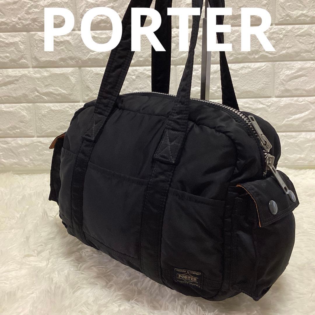 ポーター タンカー ボストンバッグ ダッフル ブラック ハンドバッグ
