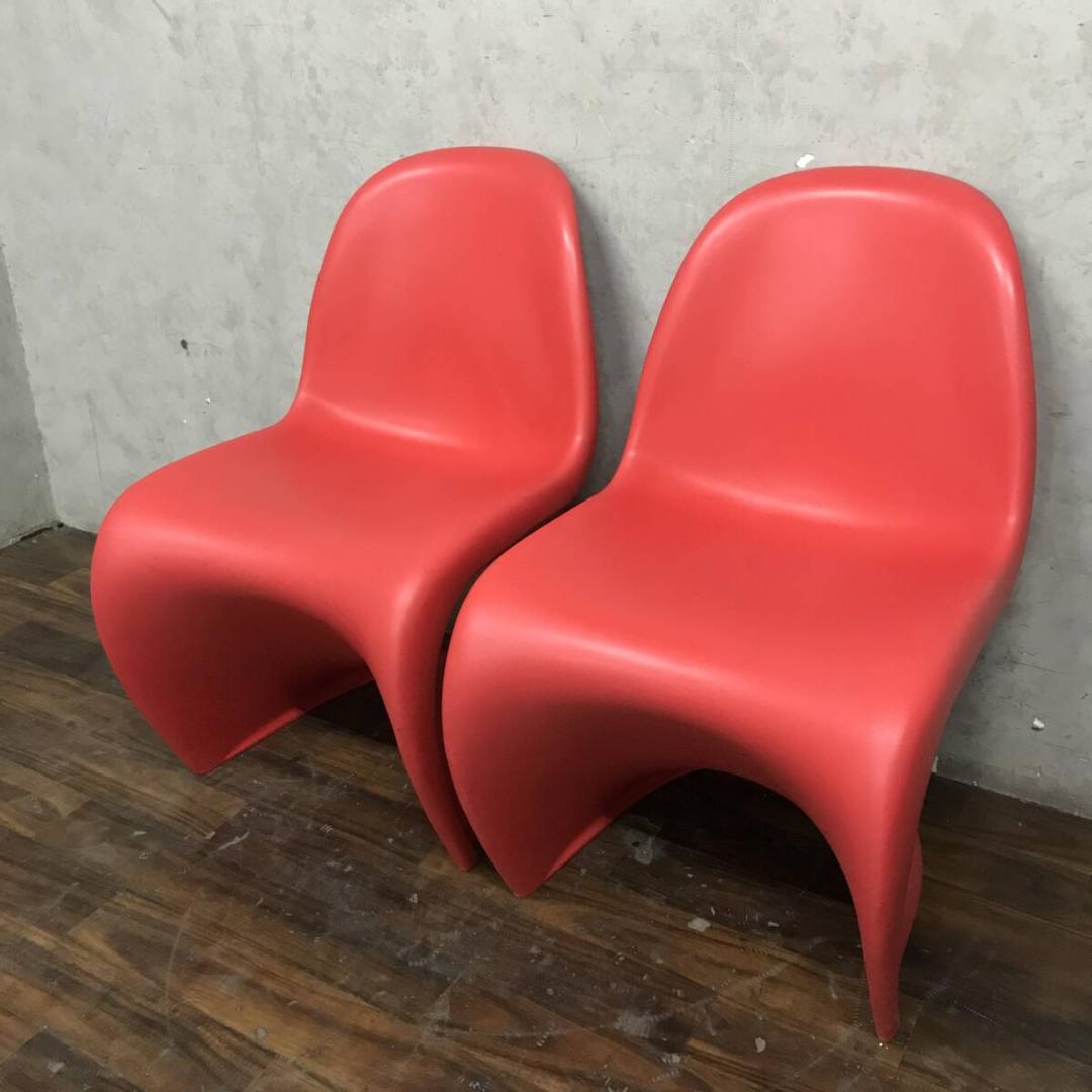 パントンチェア 2脚セット W48×D60×H83cm リプロダクト品