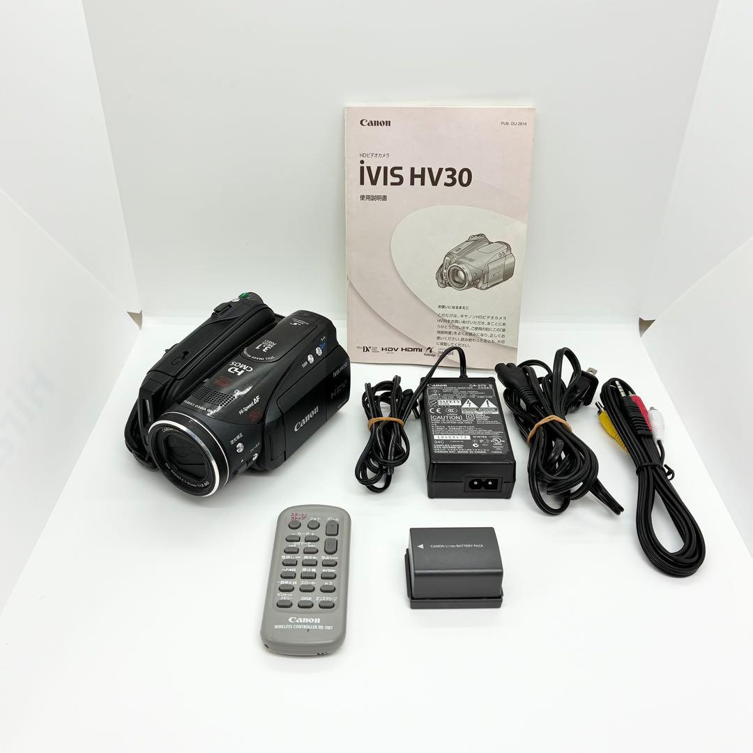 動作品 Canon キャノン iVIS HV30 HDビデオカメラ Amazon | Canon フルハイビジョンビデオカメラ iVIS (アイビス) HV30