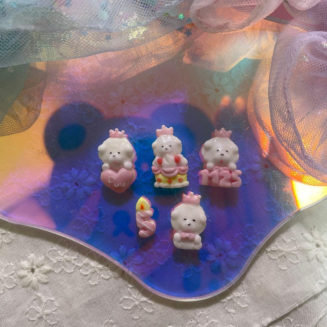 3dネイルパーツ ミニチュア ネイルパーツ お花 いちご バレンタインネイル