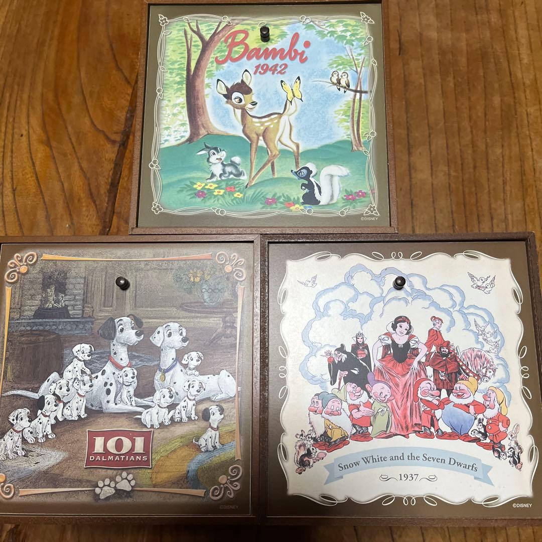 ディズニー　小物入れ　白雪姫と7人の小人　バンビ　101匹わんちゃん