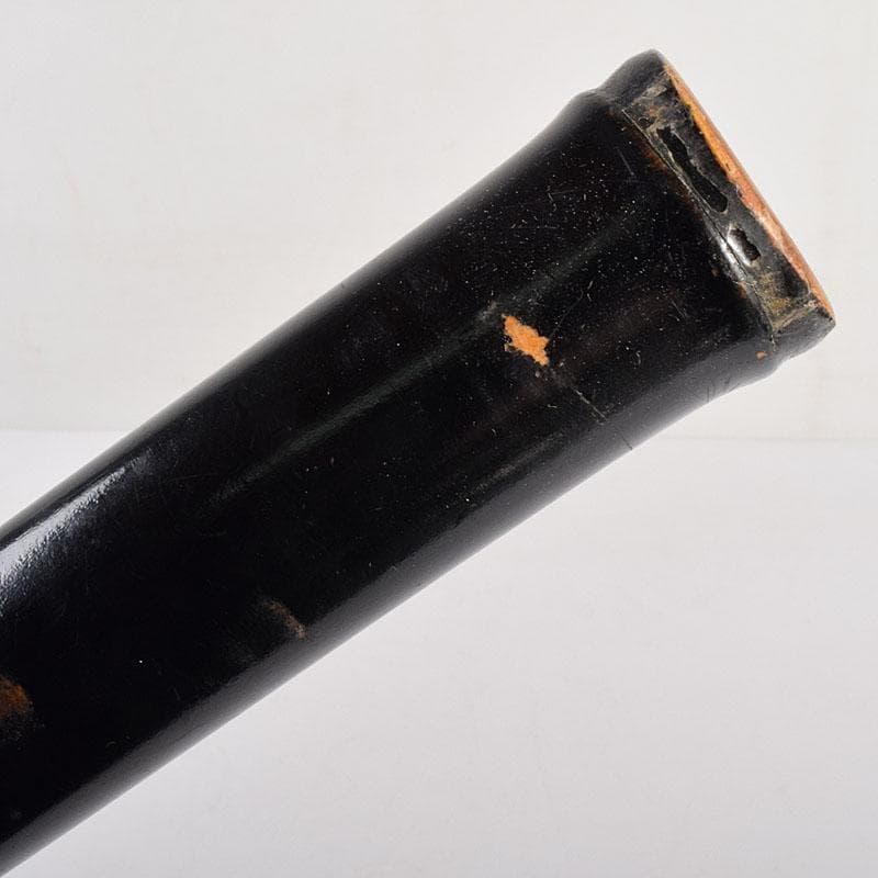 和楽器　木管楽器　岡見周二作　尺八　縦笛　仕覆付　共布共箱　V　R8534H