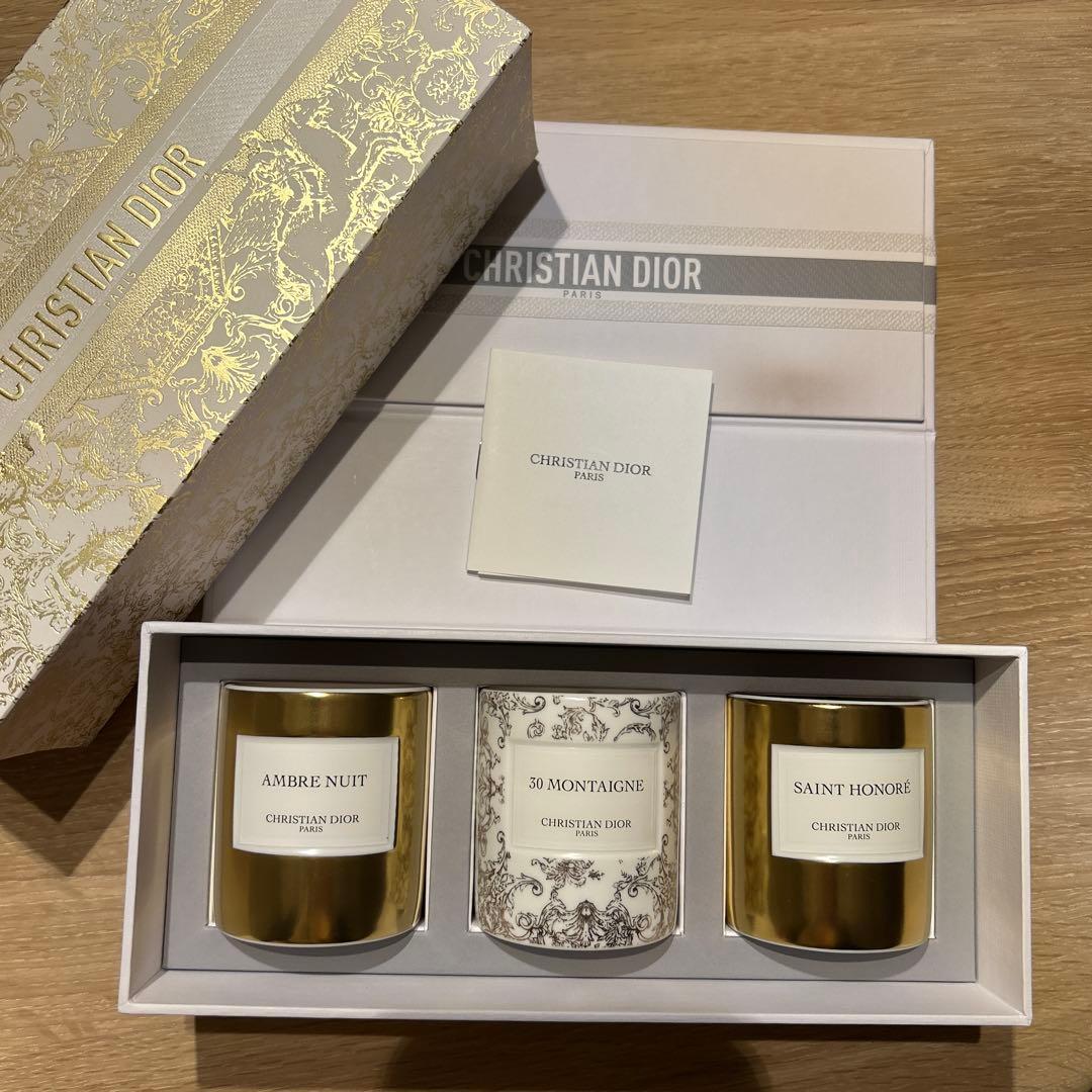 新品、未使用品　DIOR ディオール限定キャンドルコレクション　3個セット