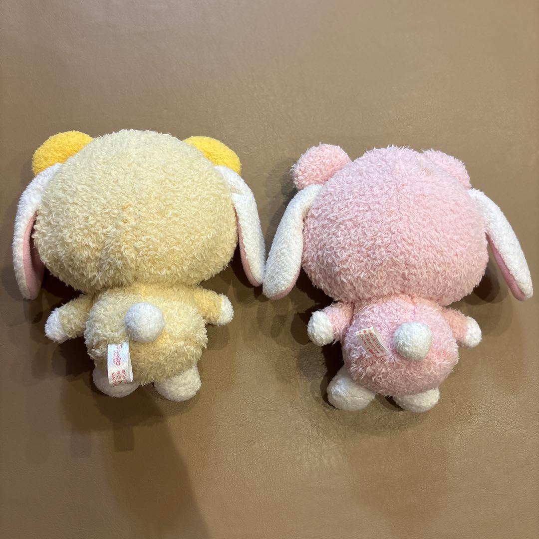 シュガーバニーズしろうさ ぬいぐるみ 着ぐるみピンク&イエロー - メルカリ