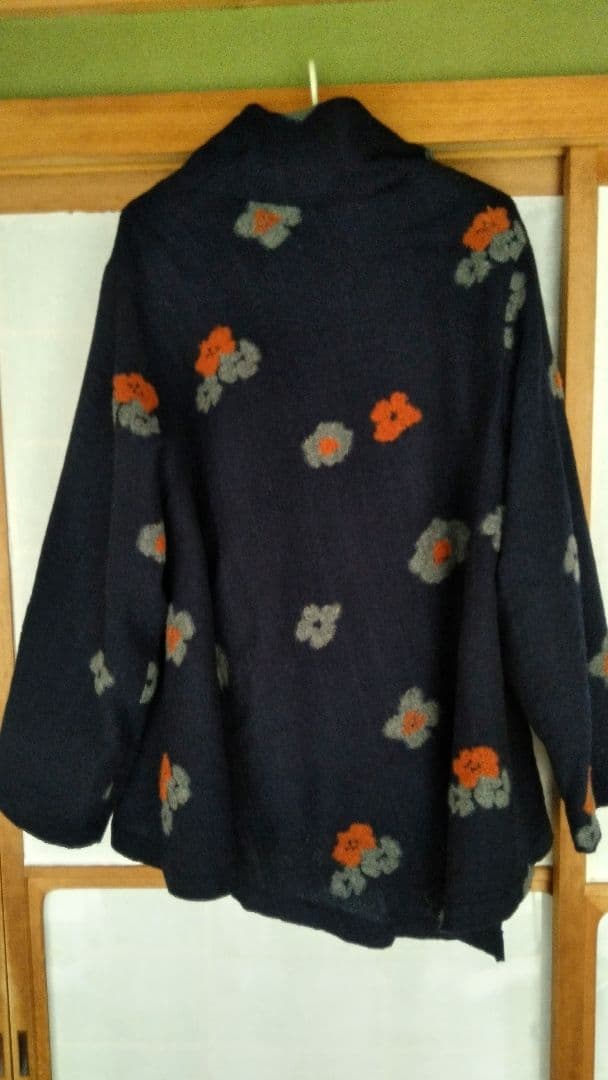 慈雨センソユニコJIUウール花柄コートアウター。 - メルカリ