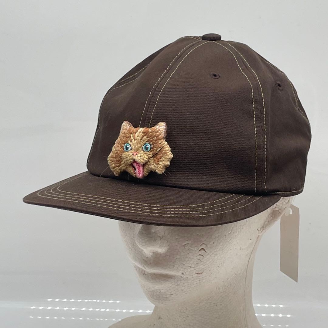 KO2926●CA4LA ニャー キャップ 猫 ブラウン ユニセックス