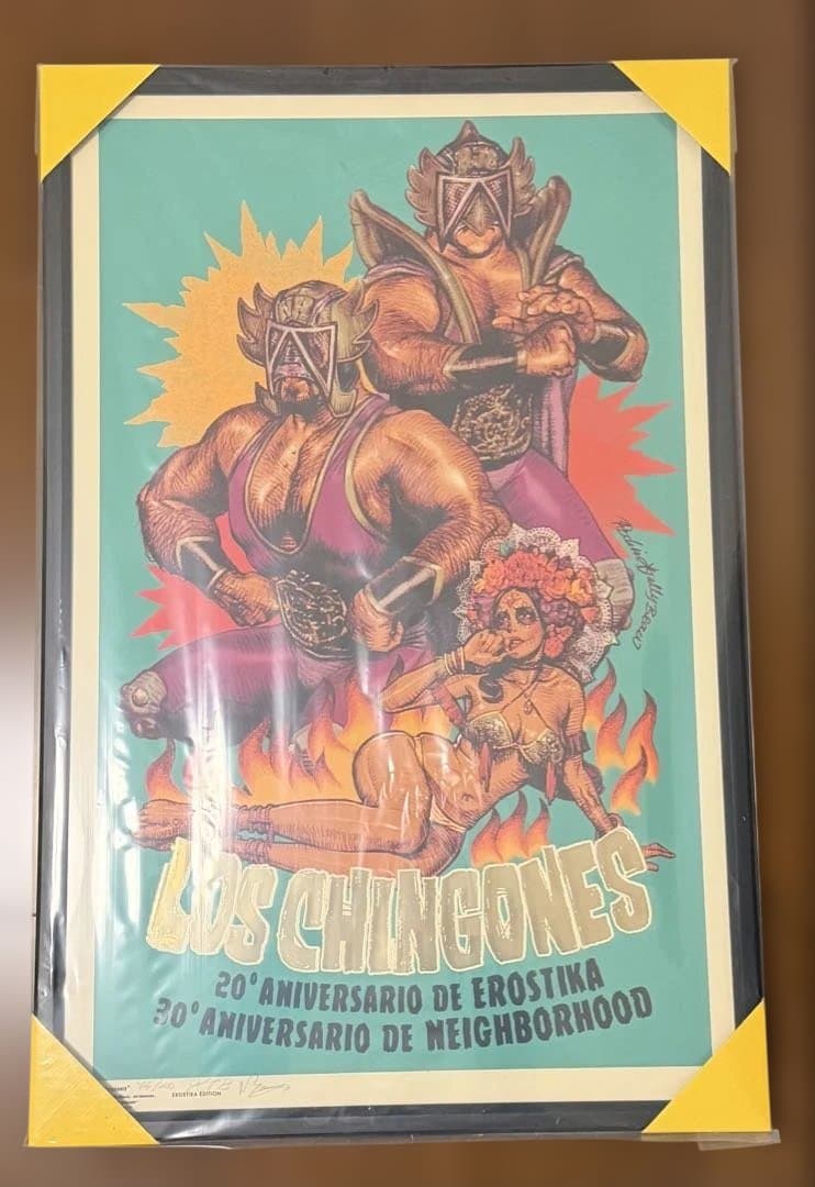 ロッキンジェリービーン ネイバーフッド ポスター シルクスクリーン ルチャリブレ