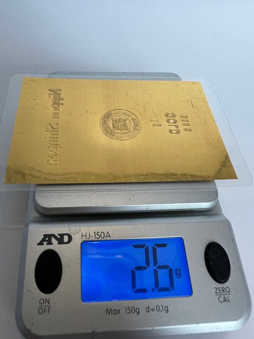 純金カード 1g ラミネート 徳力 - メルカリ